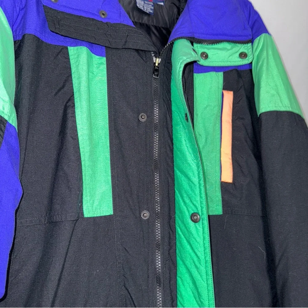 Herman’s Goose Feather‎ Down Ski Jacket Colorful Women’s Jacket Double Layer - Picture 4 of 6